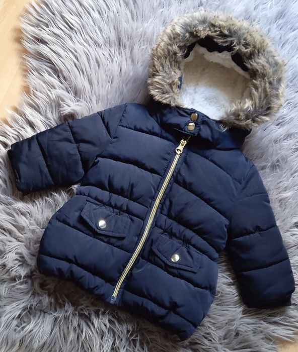 Ciepła zimowa kurtka dla dziewczynki Young Dimension 3-6M 68cm