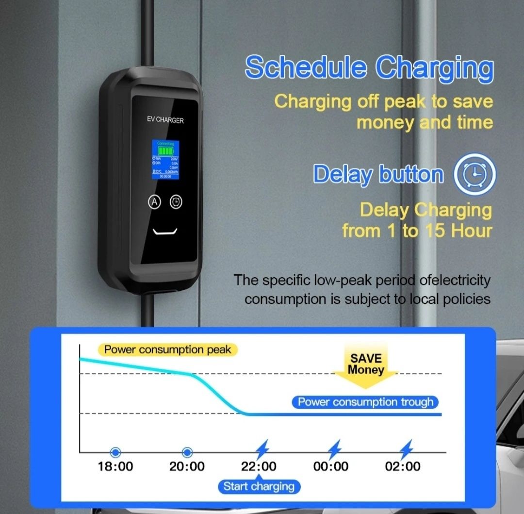 Nowa ładowarka samochodów elektrycznych, 5m! typ 2, 11KW, 3 fazy, wif