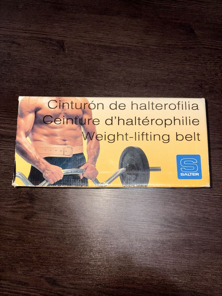 Cinto halterofilismo em pele - Salter