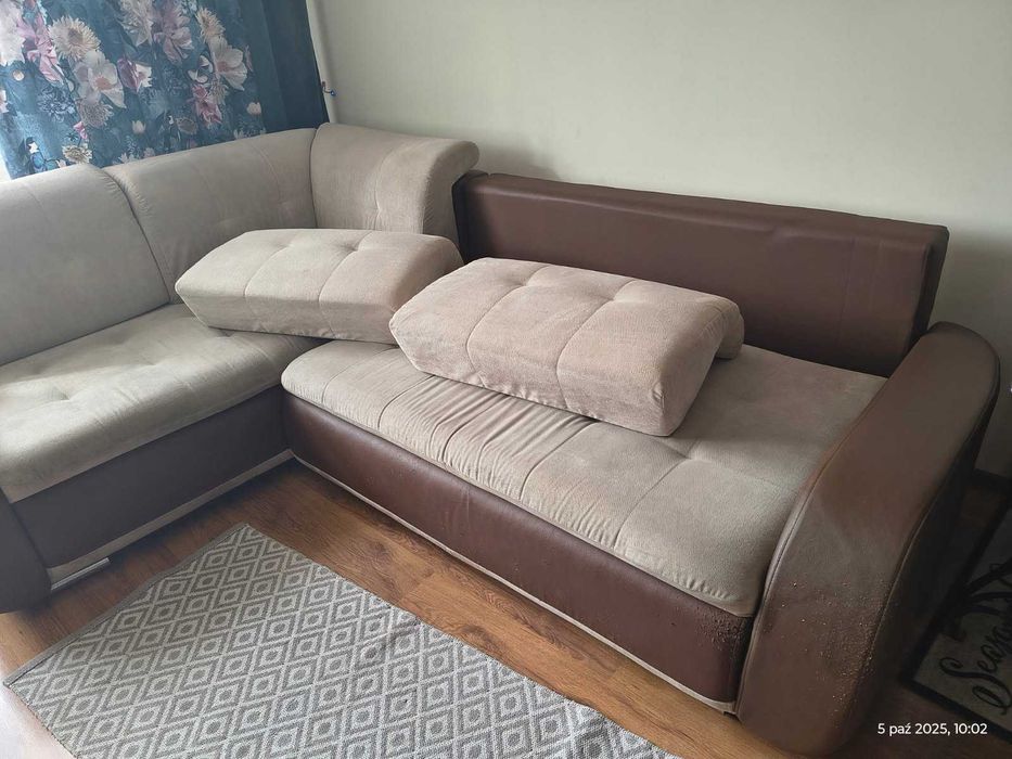 Narożnik z funkcją spania