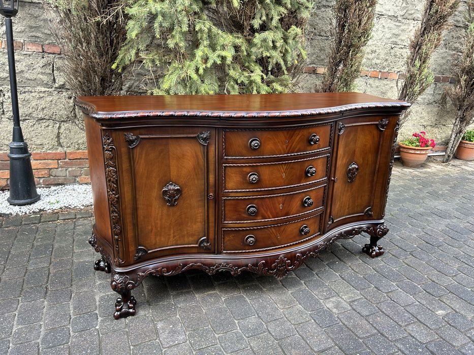 Antyczna Komoda Lwie Łapy Kredens Bufet Uniakt Antyk Po Renowacji