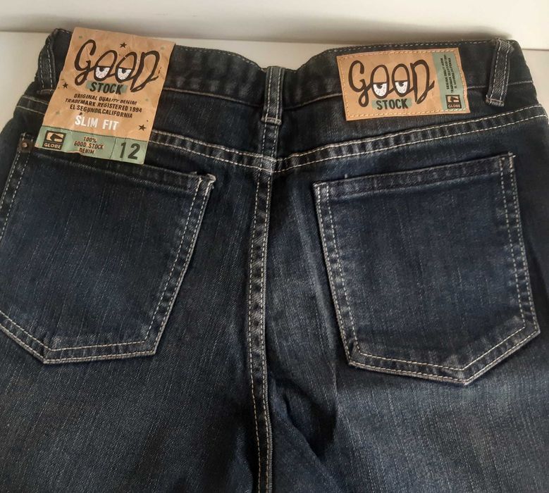 Calções Ganga Criança Rapaz Shorts Novos Globe Goodstock Slim Fit 12