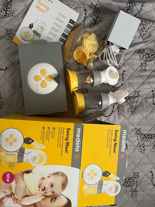 Laktator podwójny Medela Swing Maxi + lejki 21 24 30mm