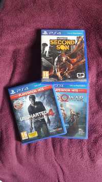 Gry PS4 Uncharted 4 Infamous God of War Horizon Zero Dawn