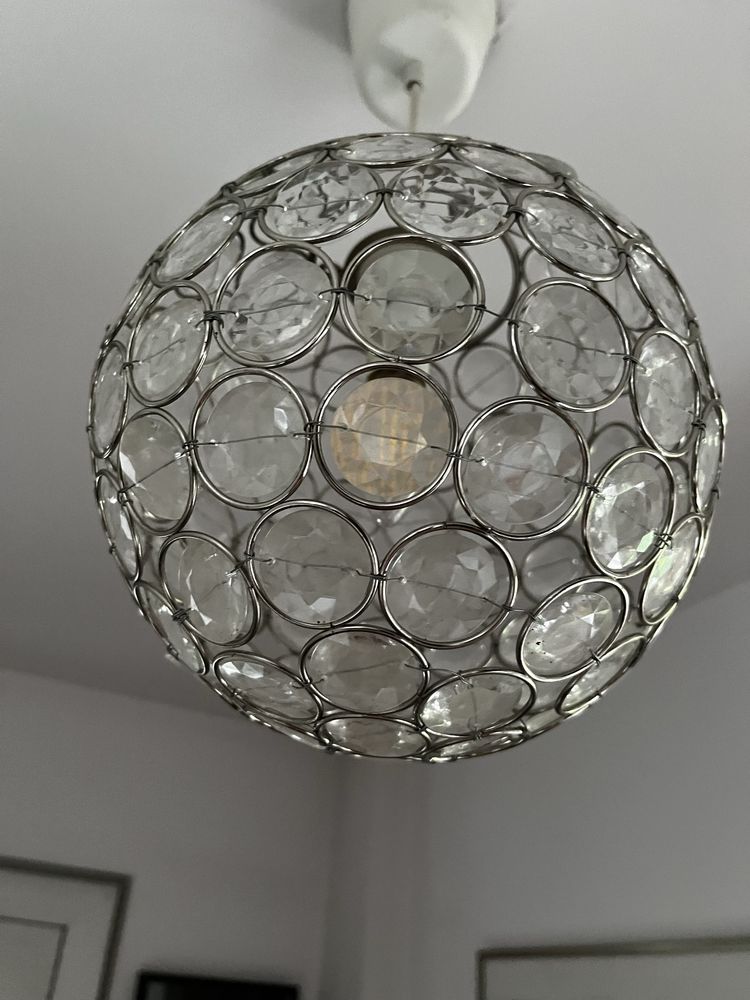 Lampa ikea Smult krysztalki