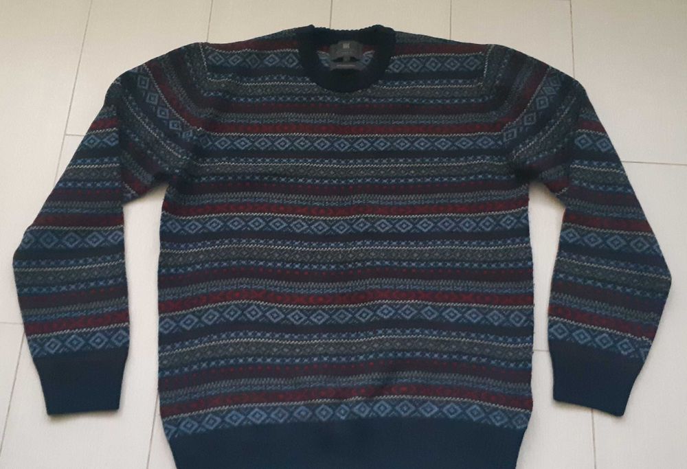 Светр, свитер мужской ,кофта полувер 50-52 . Шерстяний.Стан нового.M&S