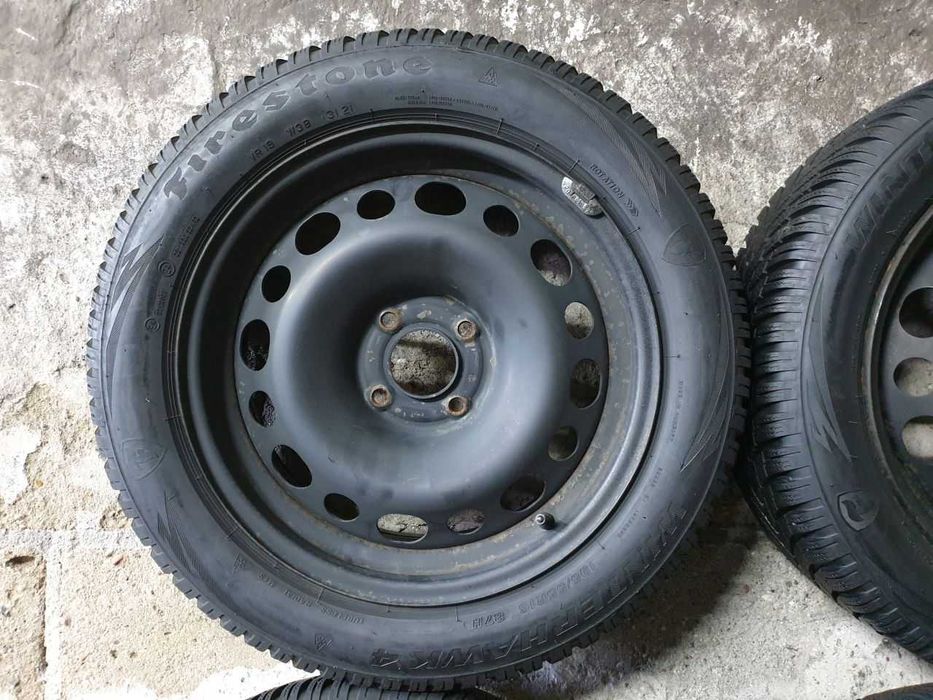Felgi stal Koła C3 DS3 R16 4x108 opony zimowe 195/55R16 7,4mm 2021r