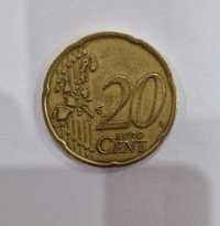 Moeda de 20 Cêntimos M.AC. 2002