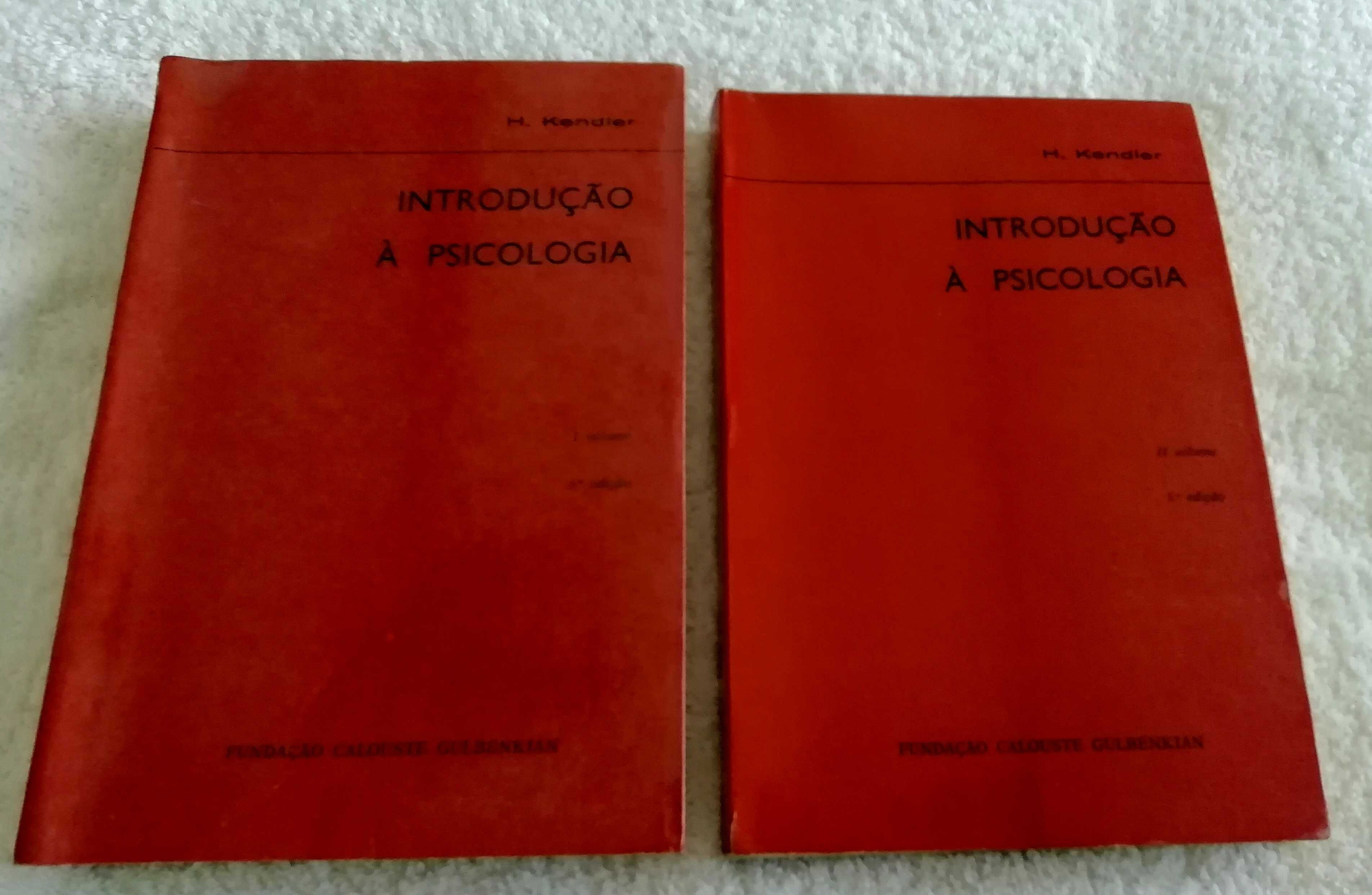 Introdução à Psicologia (Vol I e II)  H. Kendler 5ª edição de 1980