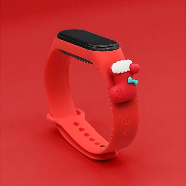 Strap Xmas opaska do Xiaomi Mi Band 4 / Mi Band 3 świąteczny silikonow