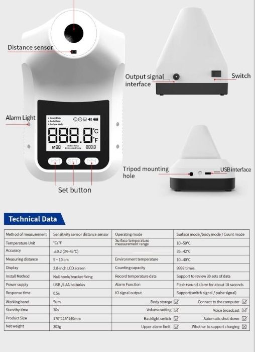 Termometro Digital "Testa" Automatico