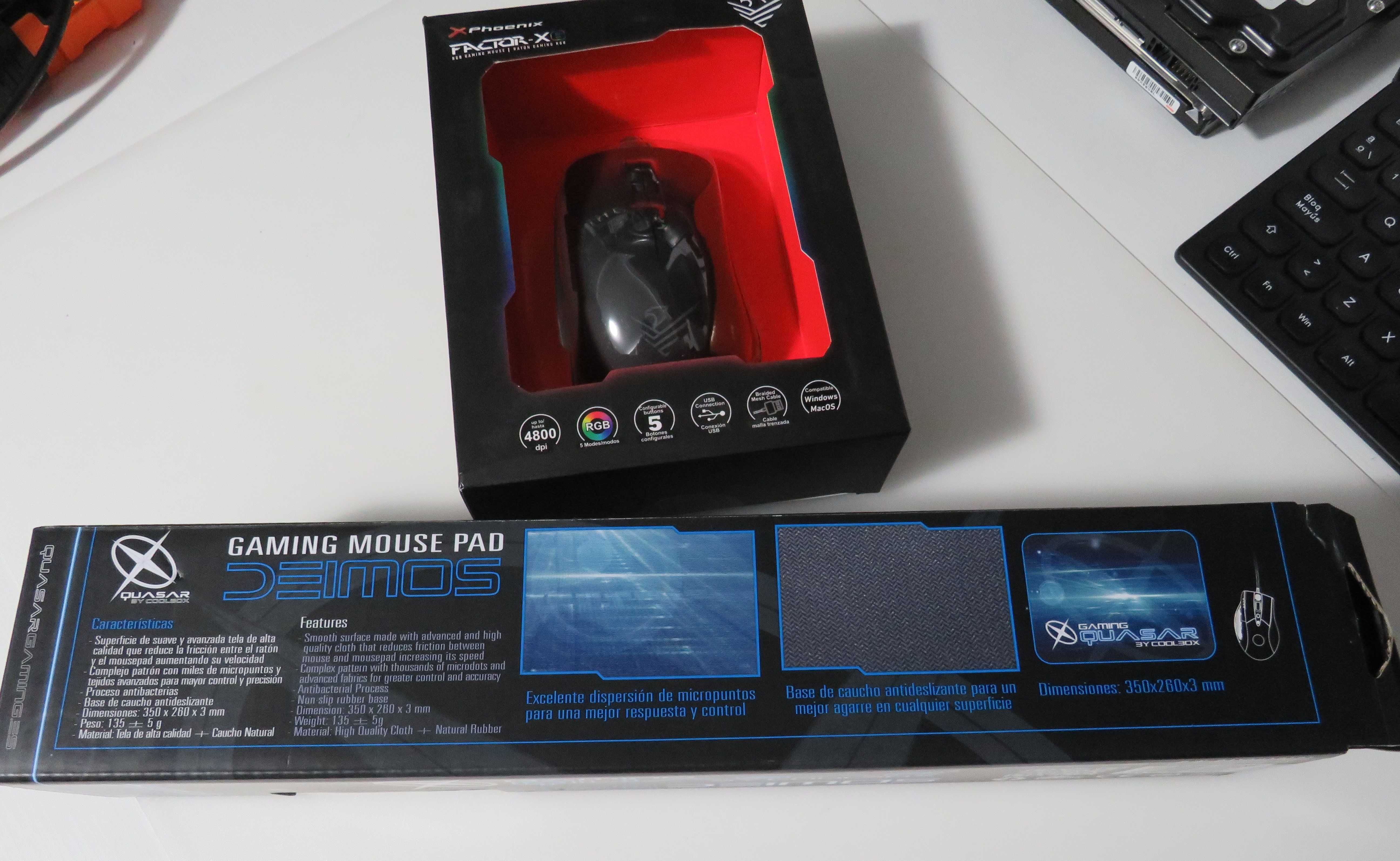 Rato Gaming RGB com Avargo A704E alto desempenho + Tapete NOVO/SELADO