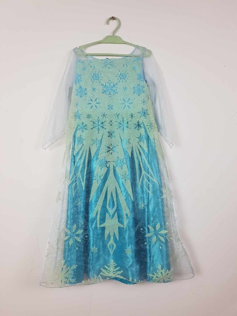 Sukienka przebranie Elsa Kraina Lodu Frozen rozmiar 122 128 cm. GP017