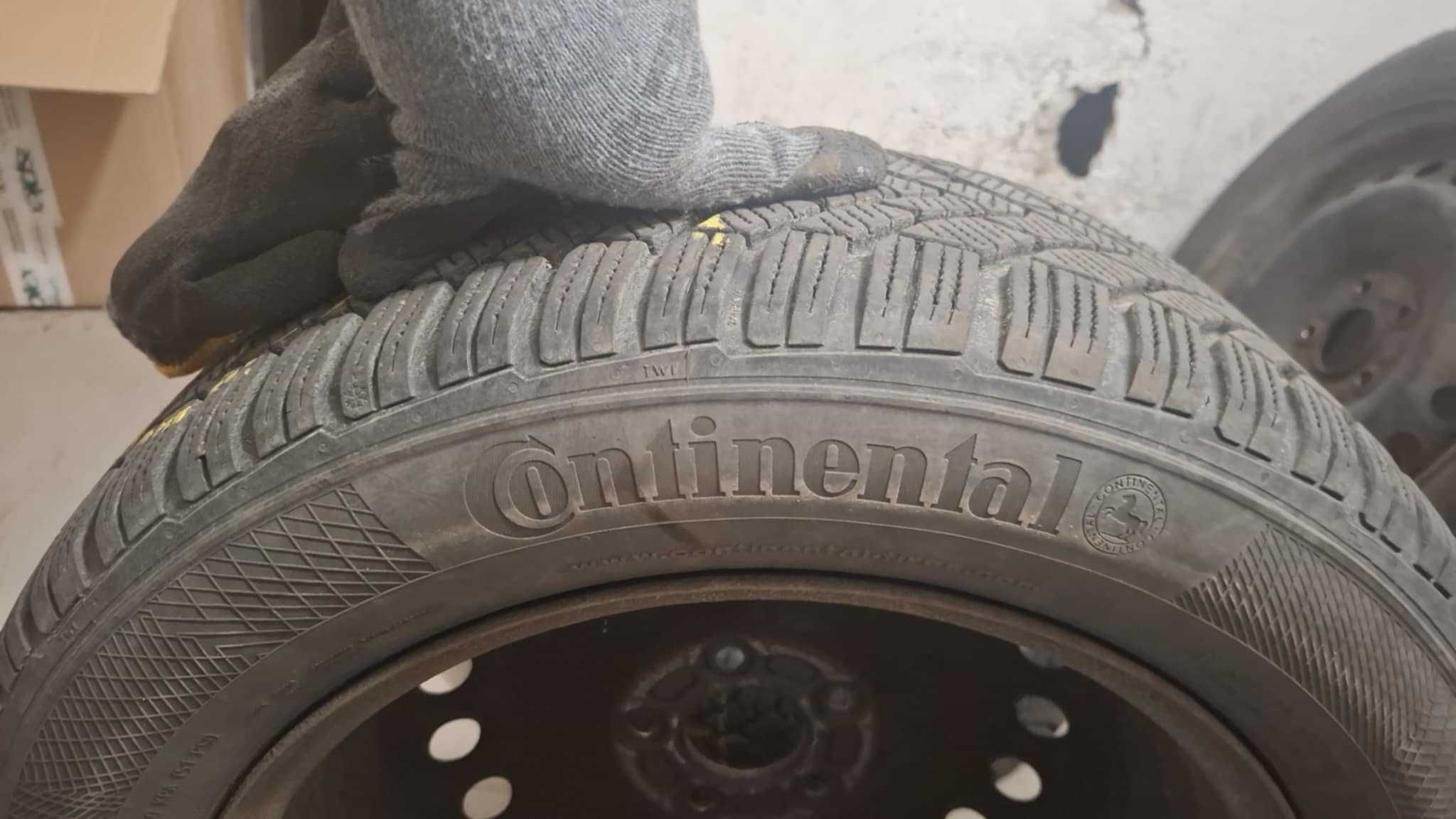 Felgi stalowe 16”  opony zimowe Continental 205/55 R16 H – KOMPLET
