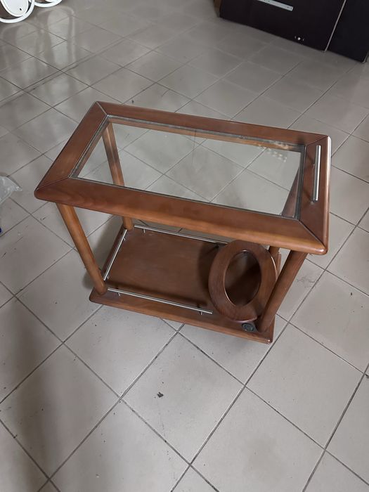 Carrinho bebidas madeira