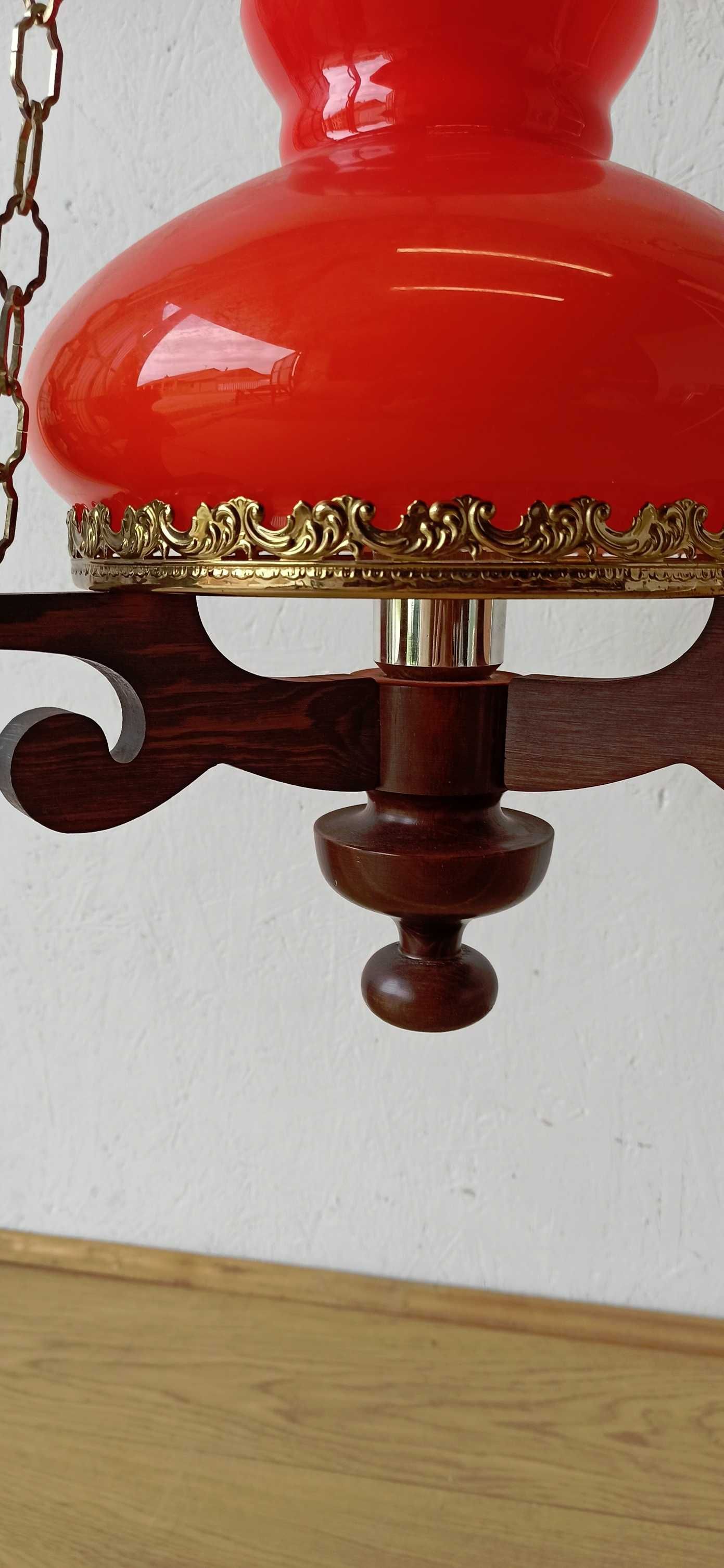Lampa wisząca ze świecznikiem