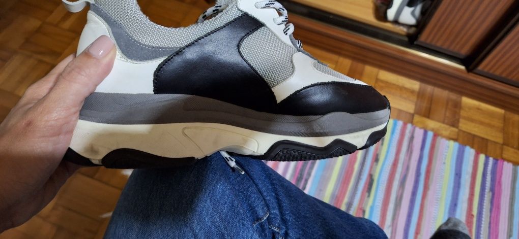 Sneackers ZAHIRA sapatilhas novas de pele