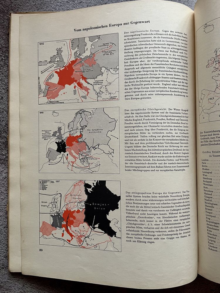 Meyers Grosser Hausatlas 1938 przedwojenny niemiecki atlas świata