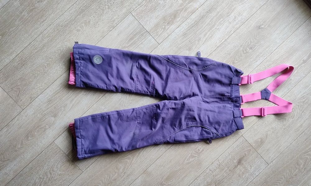 Spodnie narciarskie r. 128 Cool Club Smyk fioletowe dziewczęce