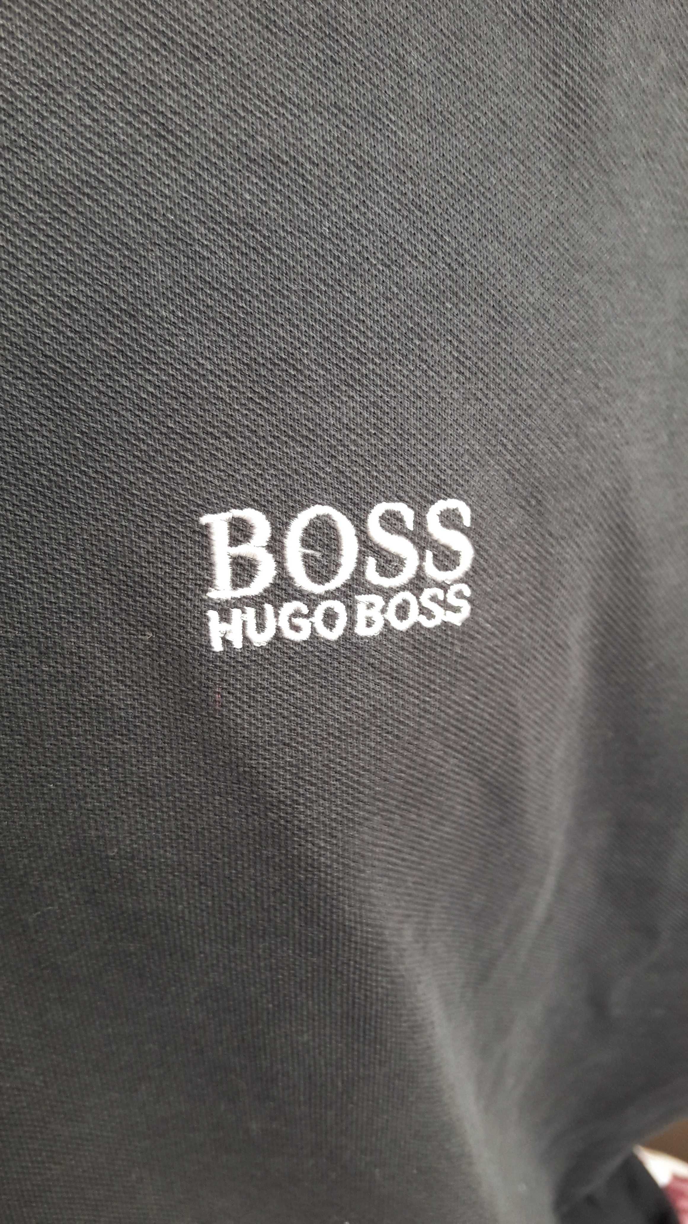 Koszulka polo Hugo Boss czarna