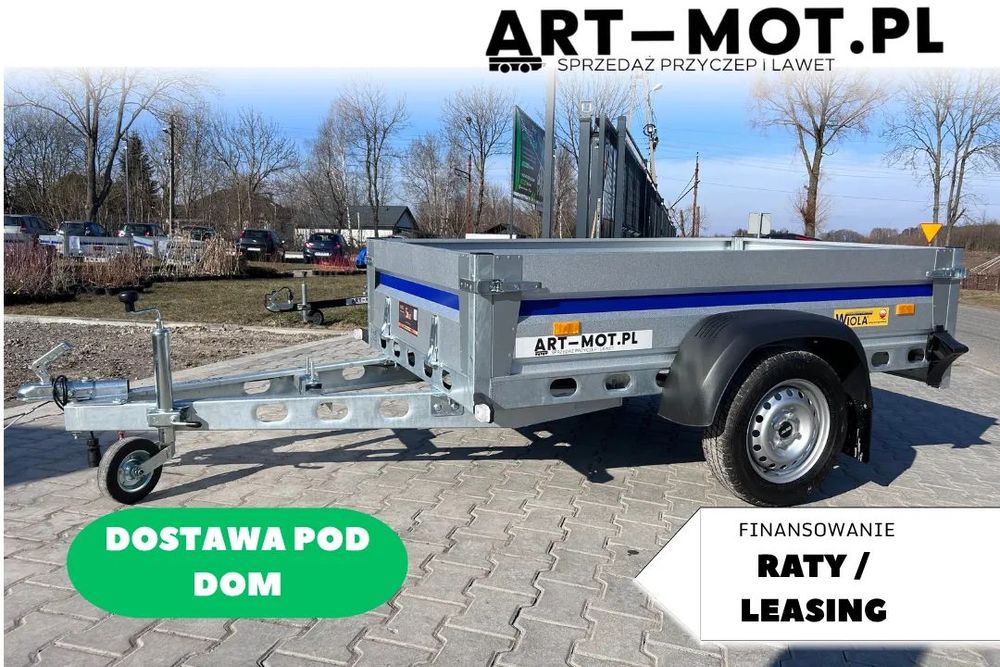 Wiola KUJAWIAK / DOSTAWA! / 204x122x38  / DMC 750 kg / bardzo MOCNA  przyczepka lekka WZAMCNIANA cała SPAWANA