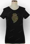 T-Shirt com o coração de Viana bordado à maquina