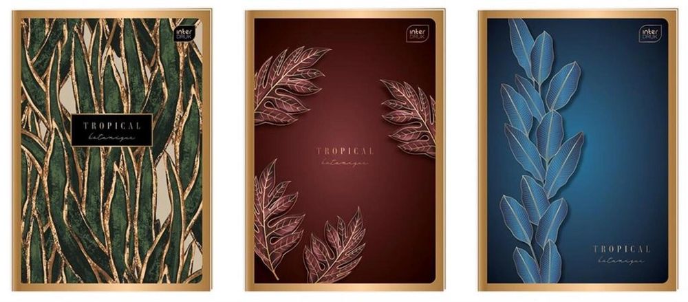 Zeszyt A4/80 kratka Metallic Gold (5szt) INTERDRUK folia,310x218 mm