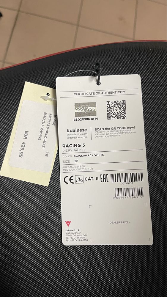 Casaco Dainese Racing 3