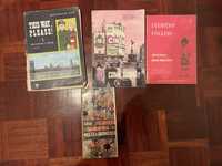 Conjunto 3 livros de inglês antigos