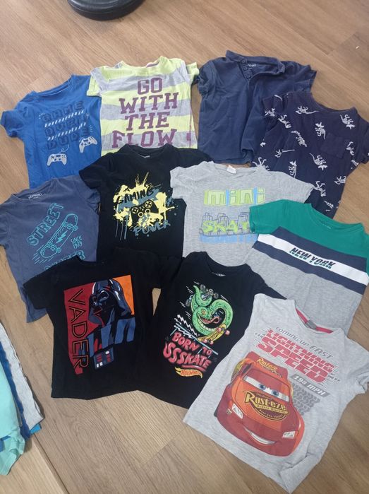 Paka koszulki t-shirt bluzki dla chłopca 11 szt
