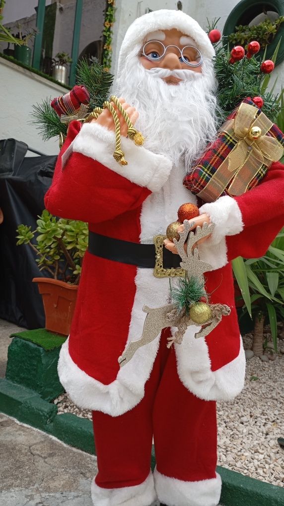 Pai Natal 90cm Impecável