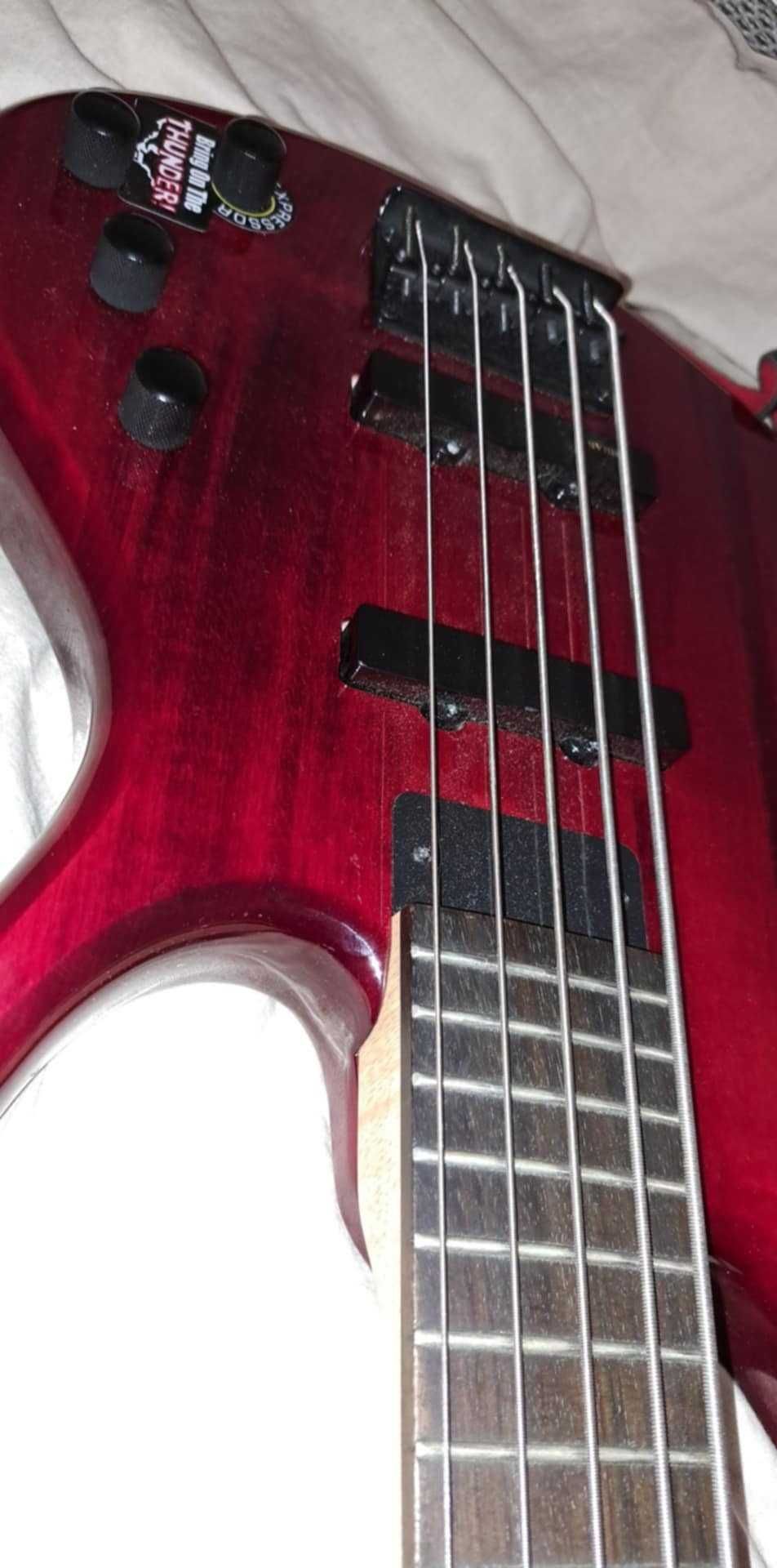 Gitara basowa epiphone Toby deluxe V TR