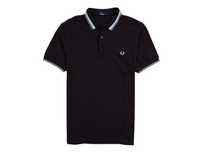 FRED PERRY Koszulka Polo Męska Bordowa Logo r. M