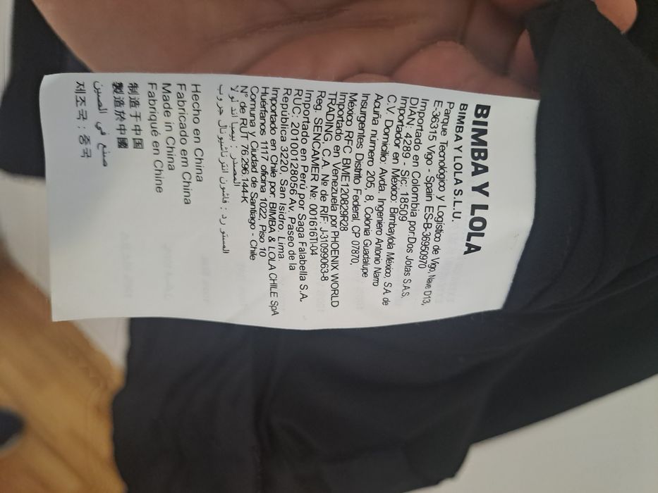 Vestido preto Bimba y Lola tamanho M