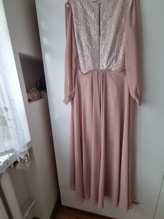 Sukienka wesele brudny roz rozmiar 40