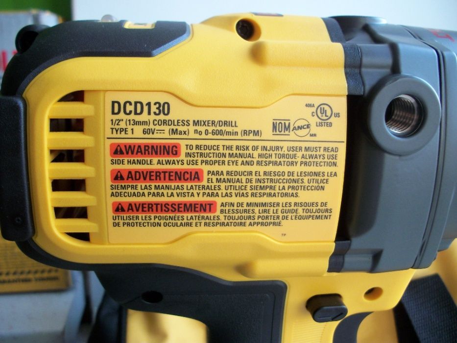 Бесщеточная дрель миксер DEWALT DCD130B тушка