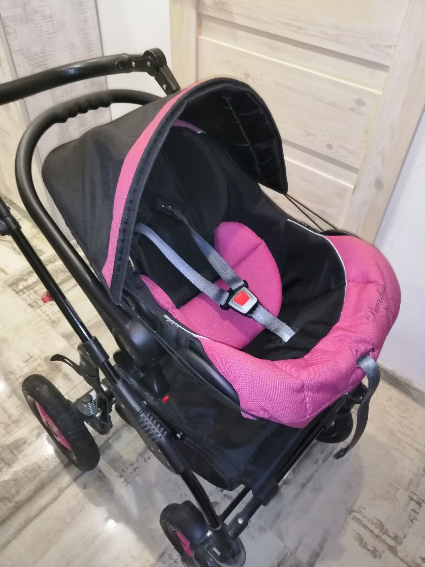 Wózek 3w1 ParadiseBaby junior.Gondola,spacerówka,fotelik samochodowy