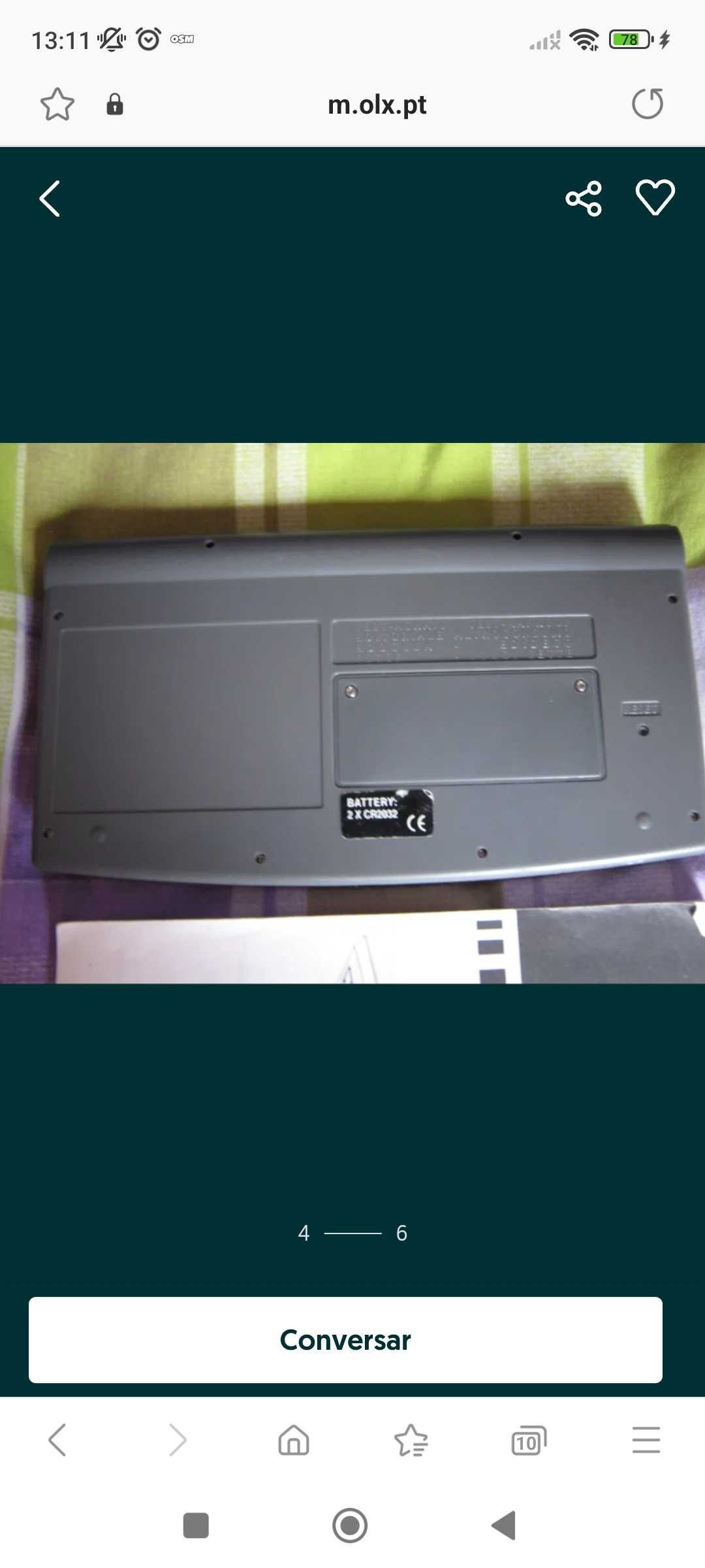 Palmtop/Computador de bolso 64kb