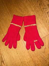 Rękawiczki dzianina czerwone H&M, rozm.5-9 lat
