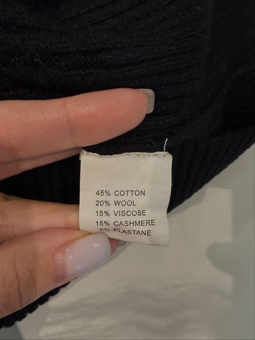 Чорна коротка тепла сукня s/m