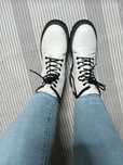 Botas militares brancas