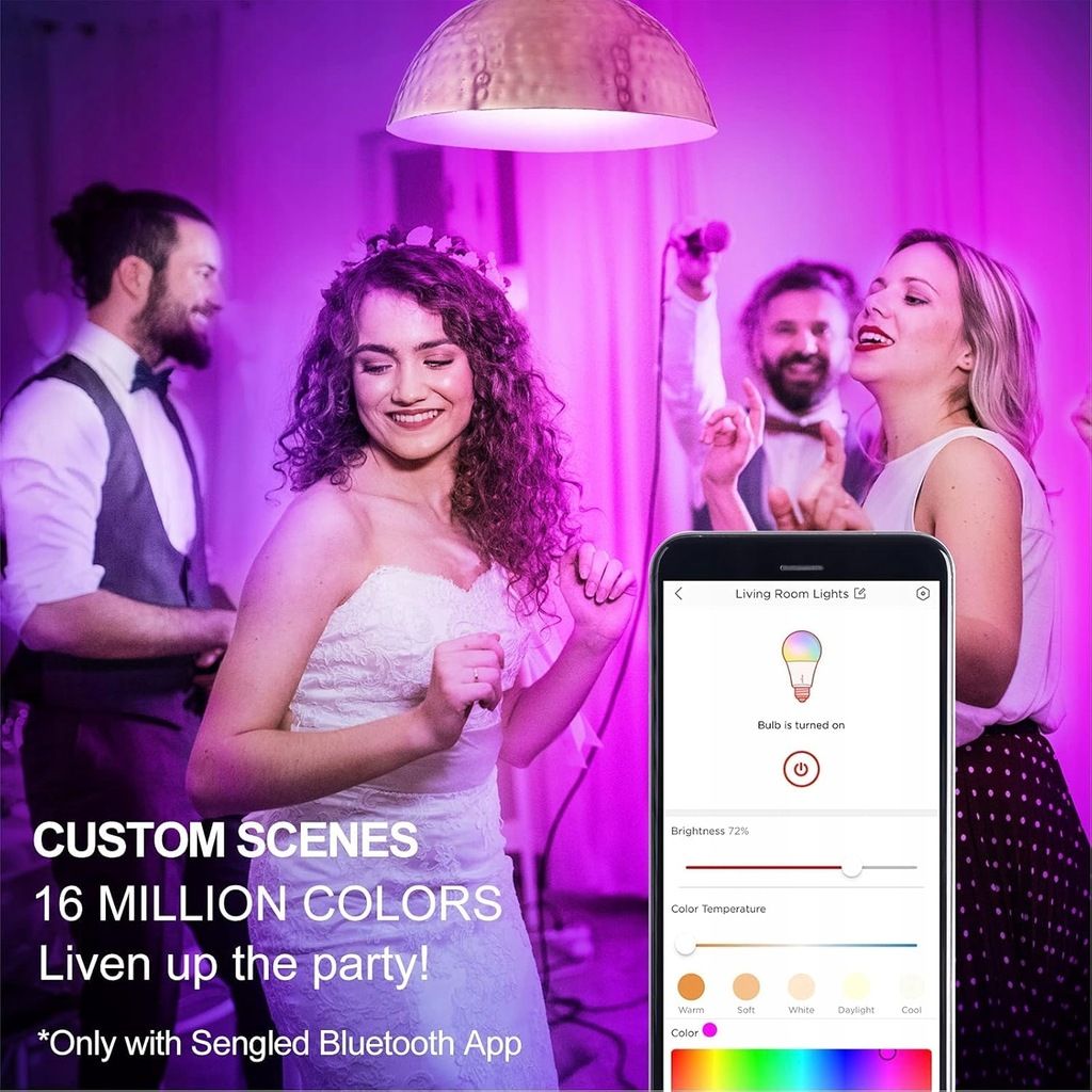 Żarówka LED Smart WiFi RGB E27 9W
