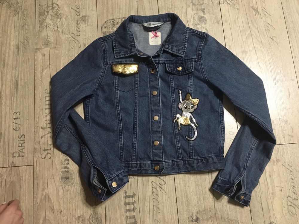 Пиджак джинсовый H&M, 10-11 лет