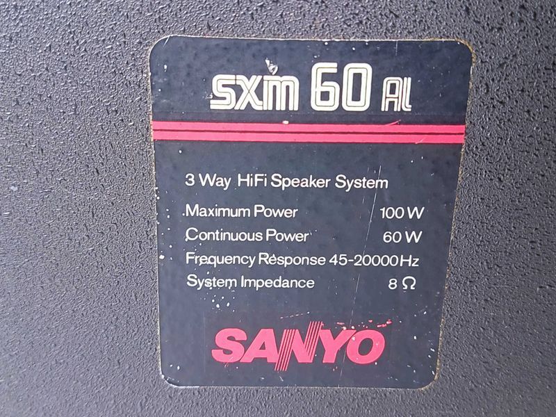 Kolumny Sanyo SXM 60 al Unitra zgc 60 8 42 Eksportowe po regeneracji