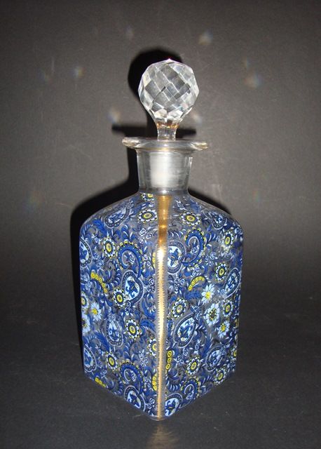 Decanter antigo em Cristal Verde