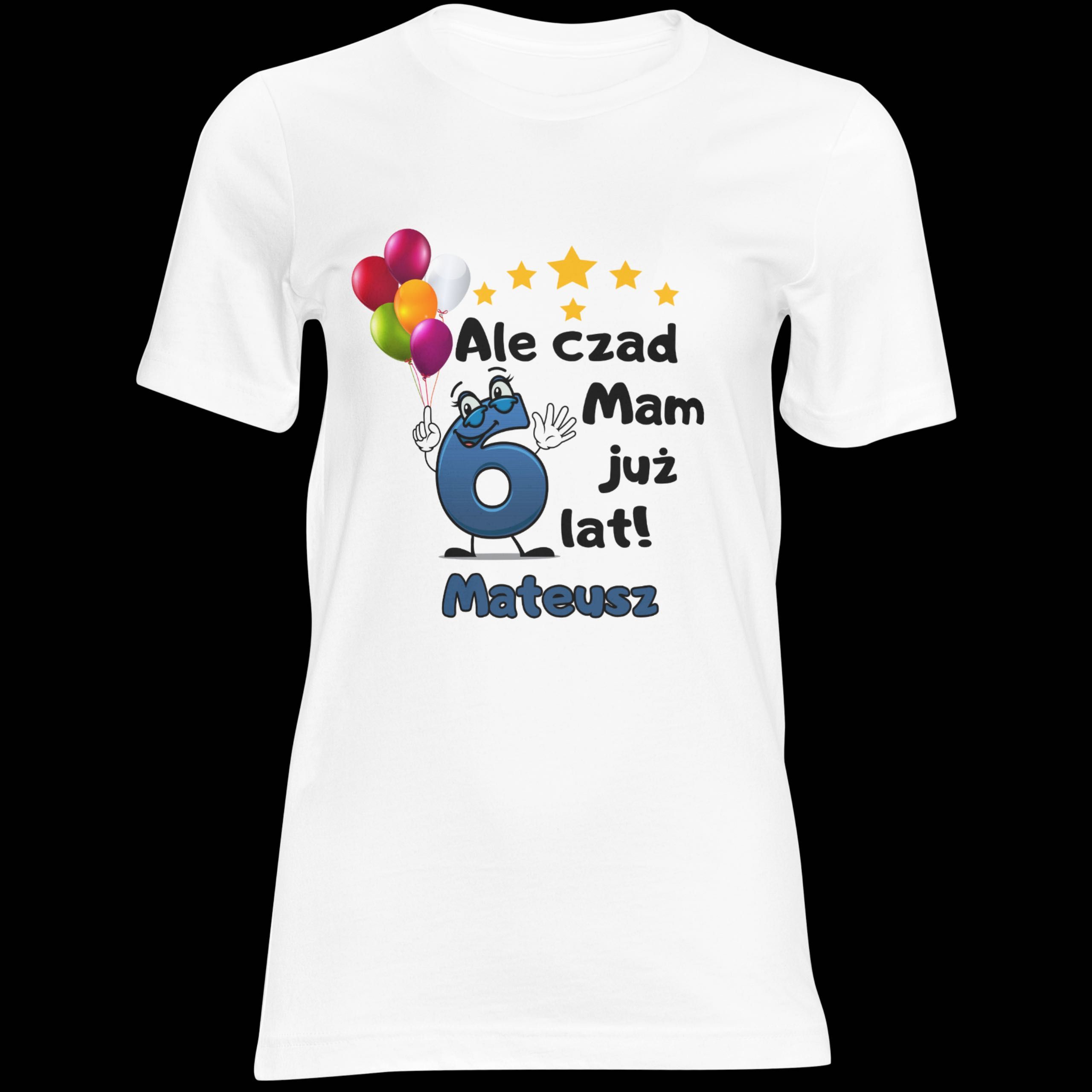 Koszulka urodzinowa dla dziecka na urodziny 2-10lat TWOJE IMIĘ 116-152