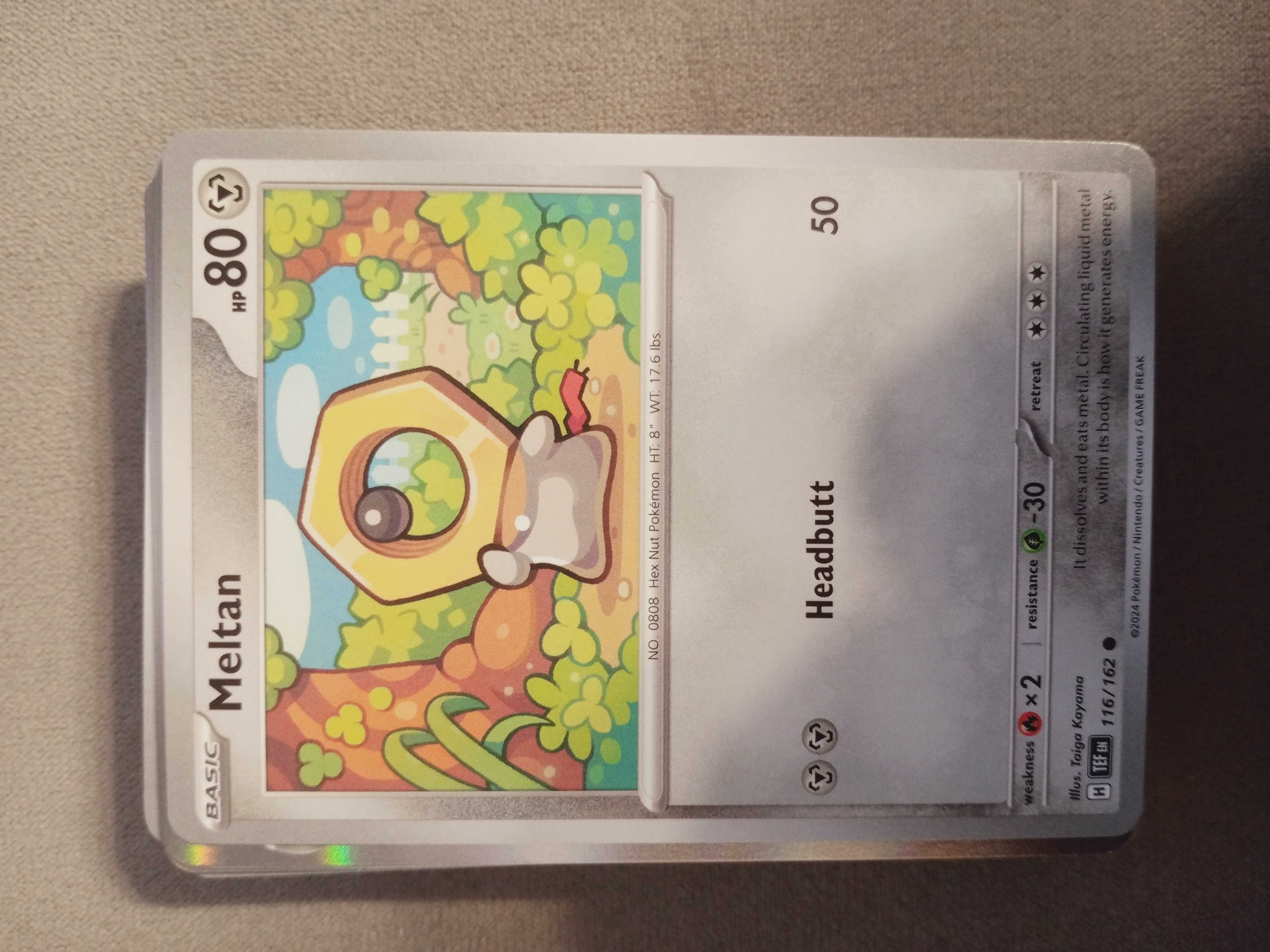 Karta Pokemon Scarlet and Violet Temporal Forces 116/162 Meltan, nowa