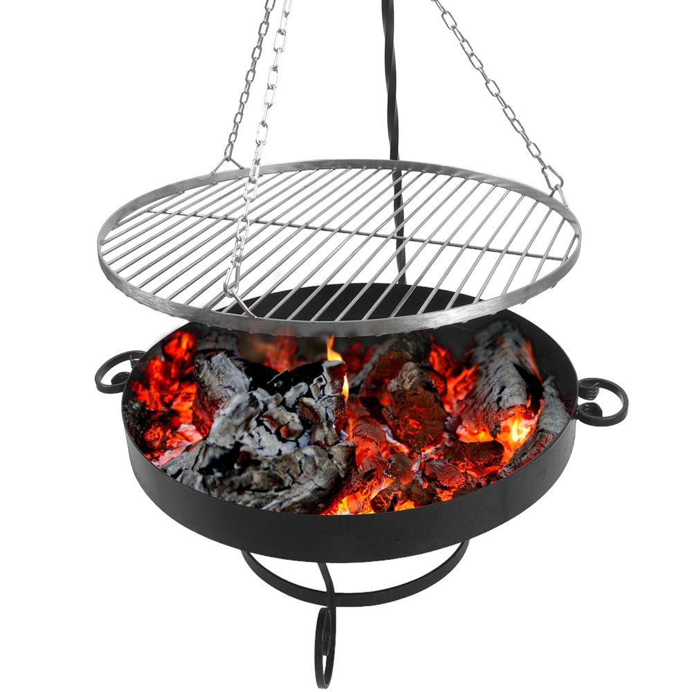 GRILL OGRODOWY PODWIESZANY trójnóg Średnica Paleniska: 60cm/70cm/80cm