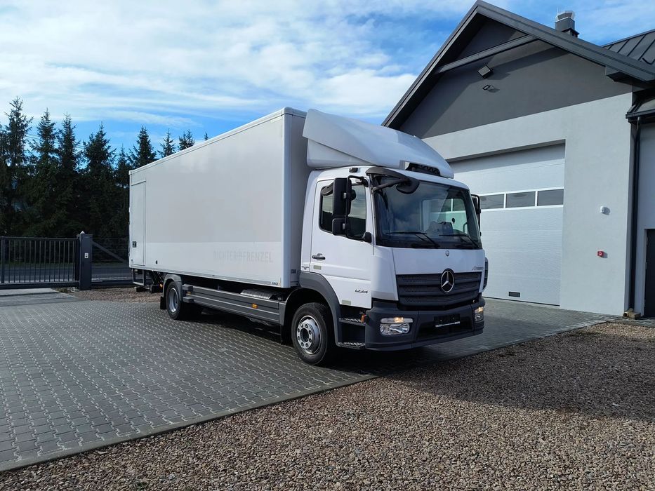 Mercedes-Benz Atego 1224 EURO6  kontener 7.25m - 18 palet + winda, klima,DMC 11.99t import DE kurierka