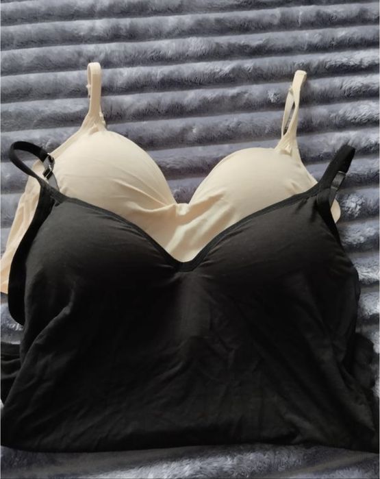 Майка-топ, у чорному та бежевому кольорах